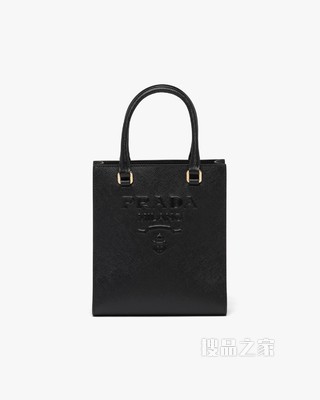 Saffiano 皮革小号手提包