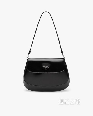 Prada Cleo 亮面皮革翻盖式单肩包