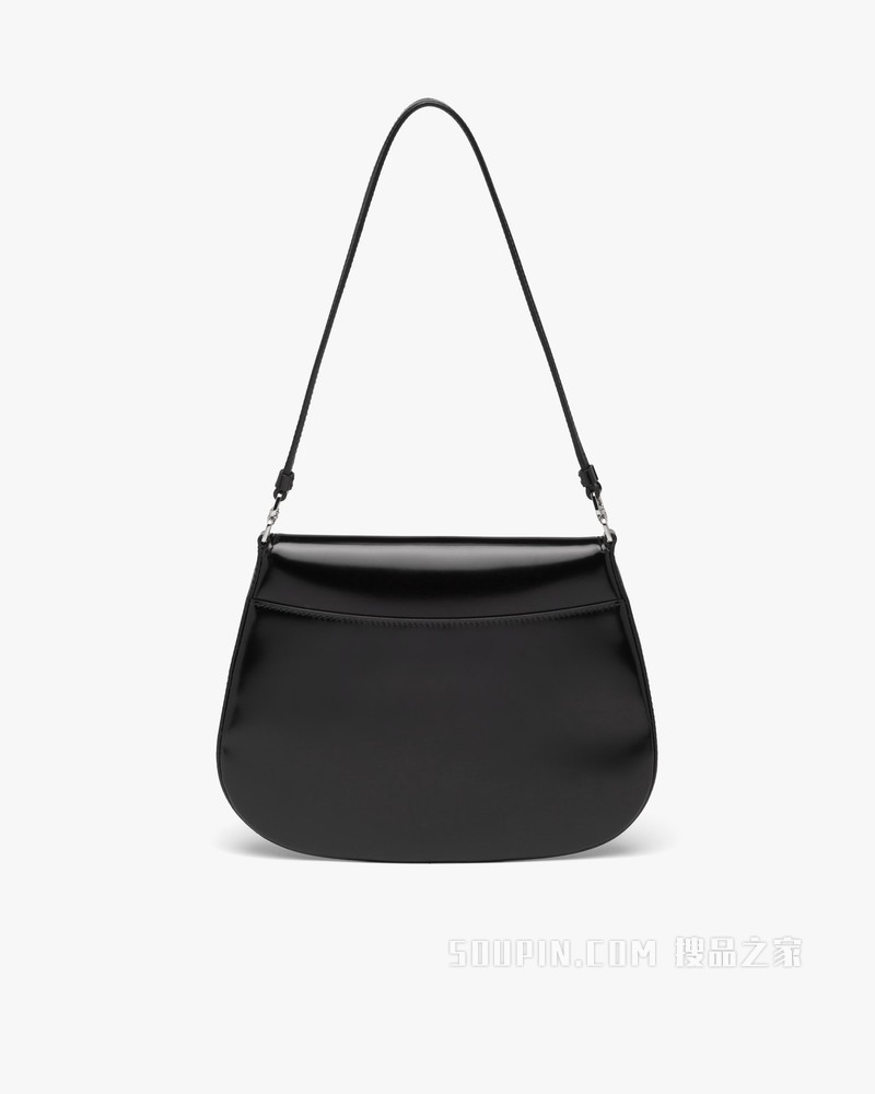Prada Cleo 亮面皮革翻盖式单肩包