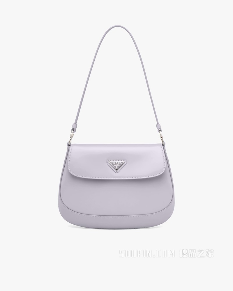Prada Cleo 亮面皮革翻盖式单肩包