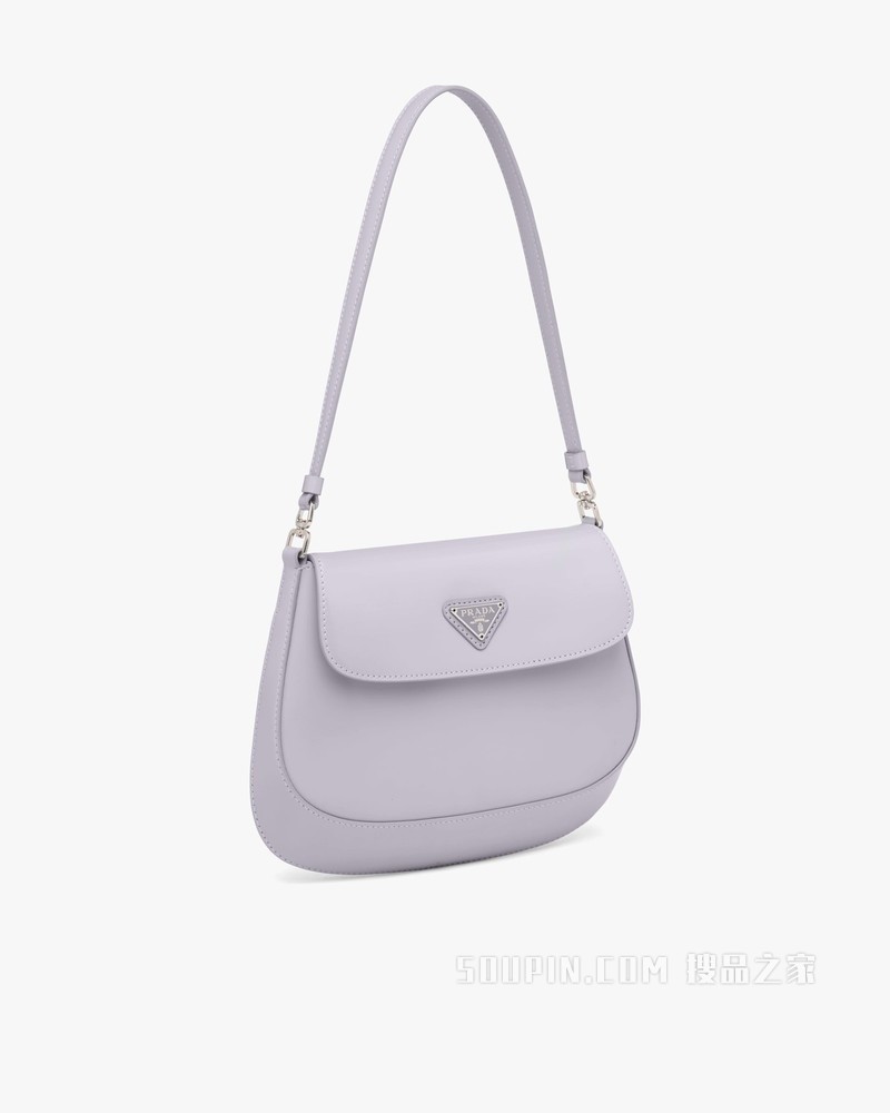 Prada Cleo 亮面皮革翻盖式单肩包