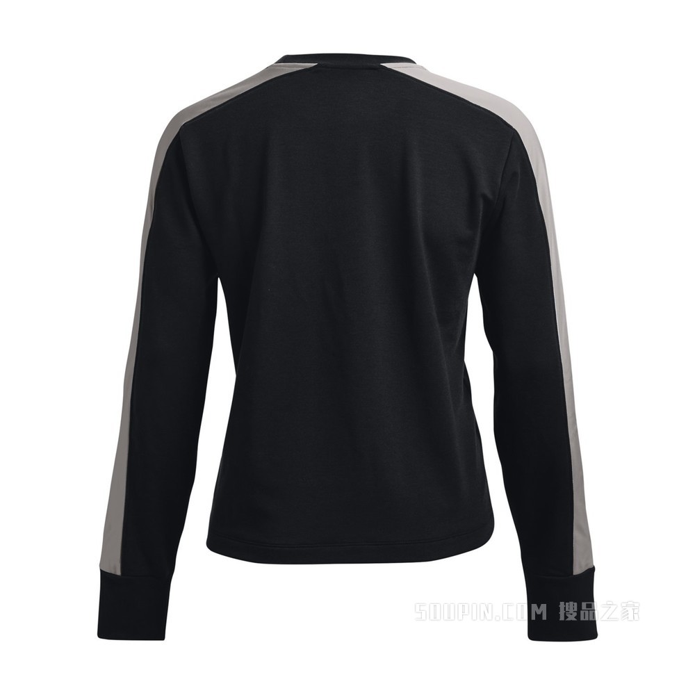 女士UA Rival Terry Colorblock圆领运动衣