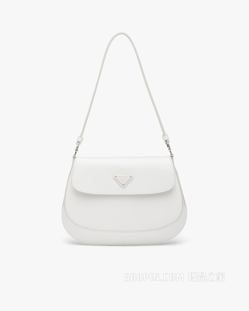 Prada Cleo 亮面皮革翻盖式单肩包