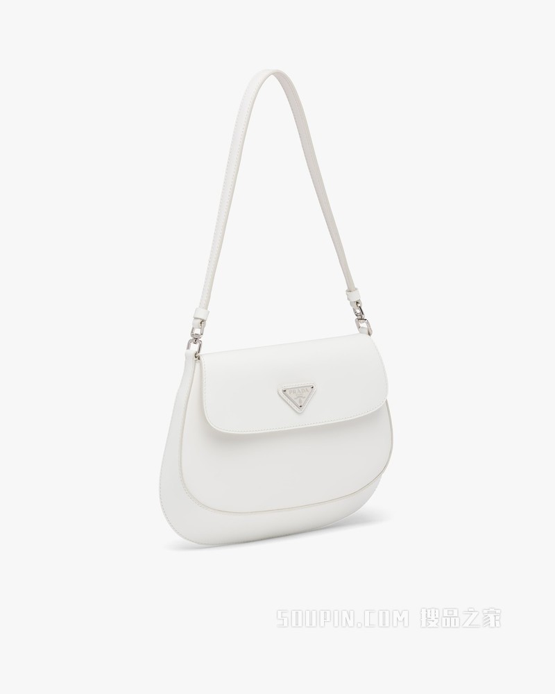 Prada Cleo 亮面皮革翻盖式单肩包