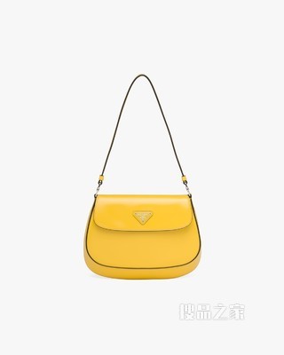 Prada Cleo 亮面皮革翻盖式单肩包