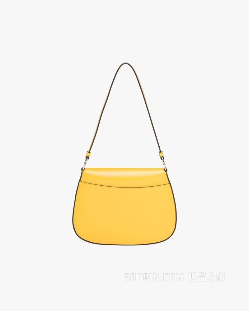 Prada Cleo 亮面皮革翻盖式单肩包