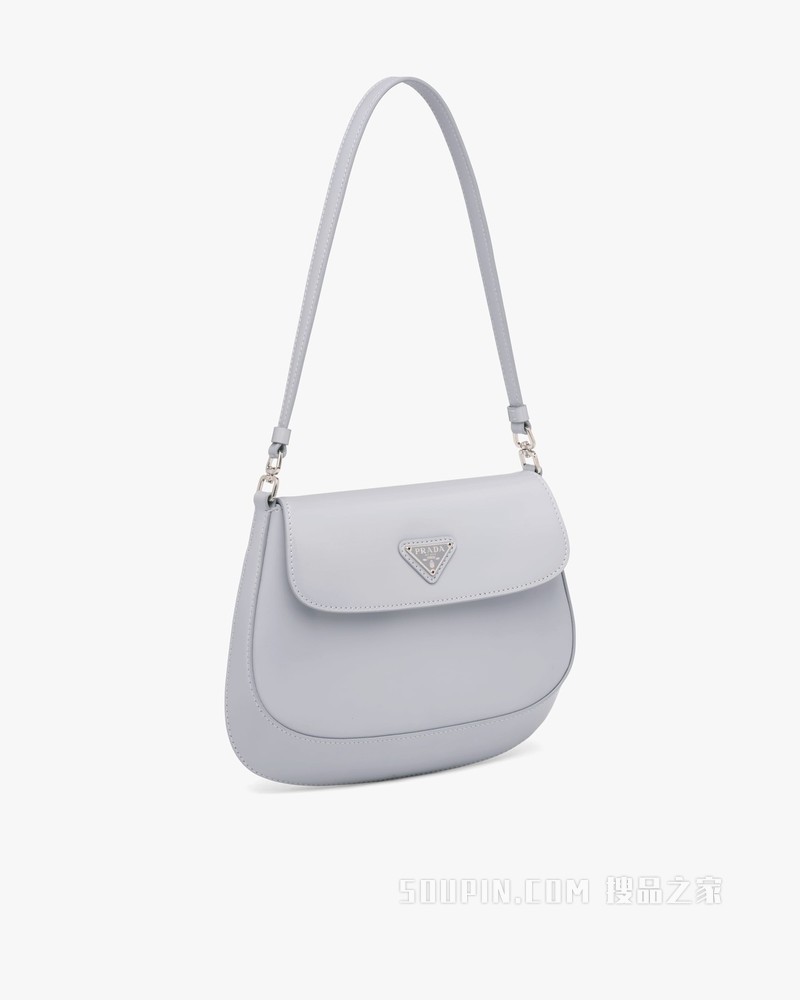 Prada Cleo 亮面皮革翻盖式单肩包