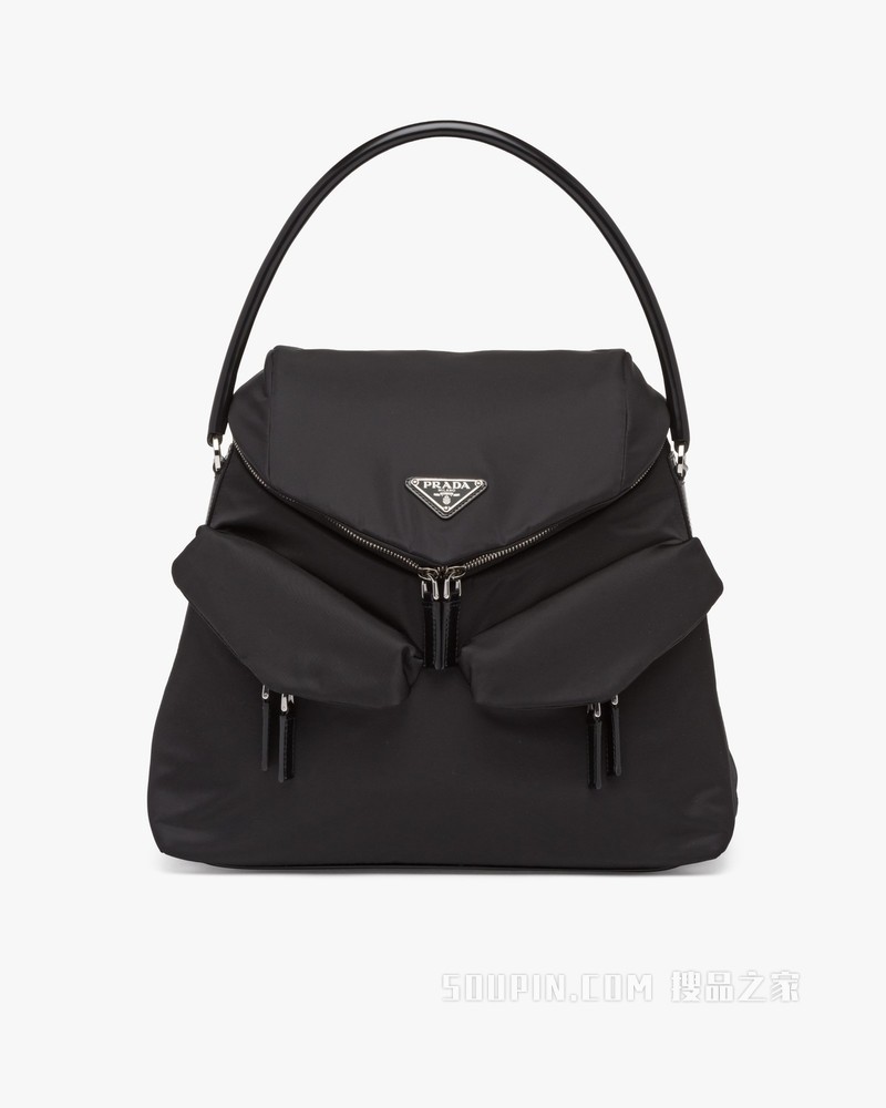 Prada Signaux 尼龙和皮革手提包