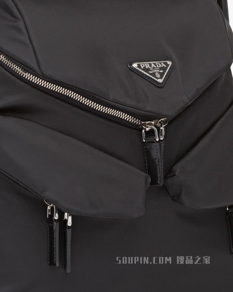 Prada Signaux 尼龙和皮革手提包