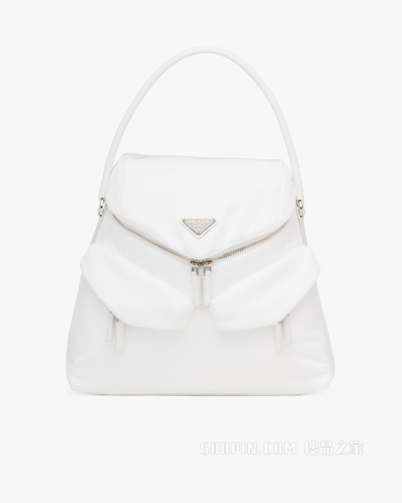 Prada Signaux 尼龙和皮革手提包