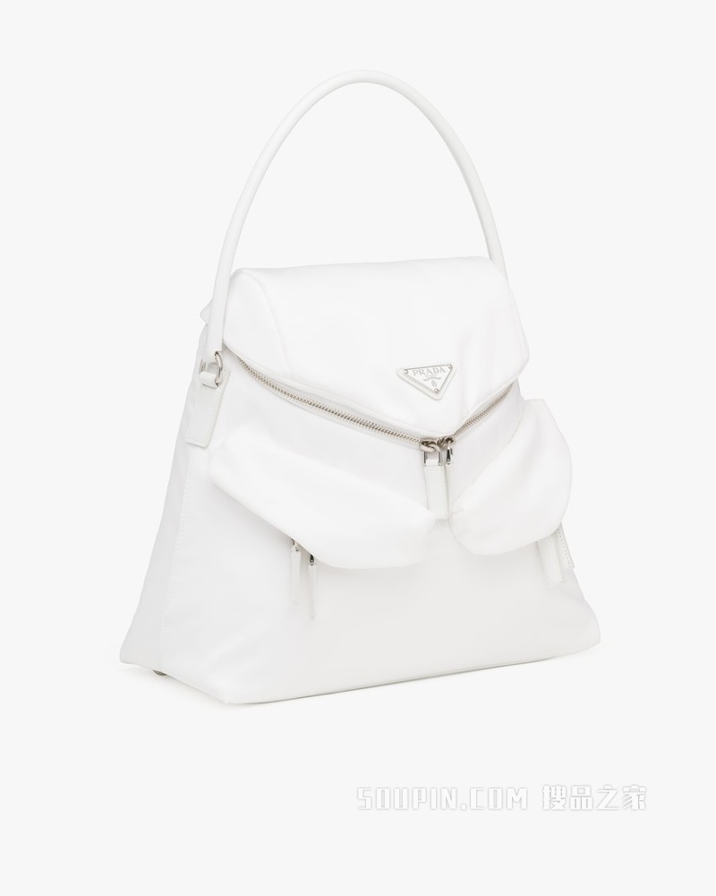 Prada Signaux 尼龙和皮革手提包