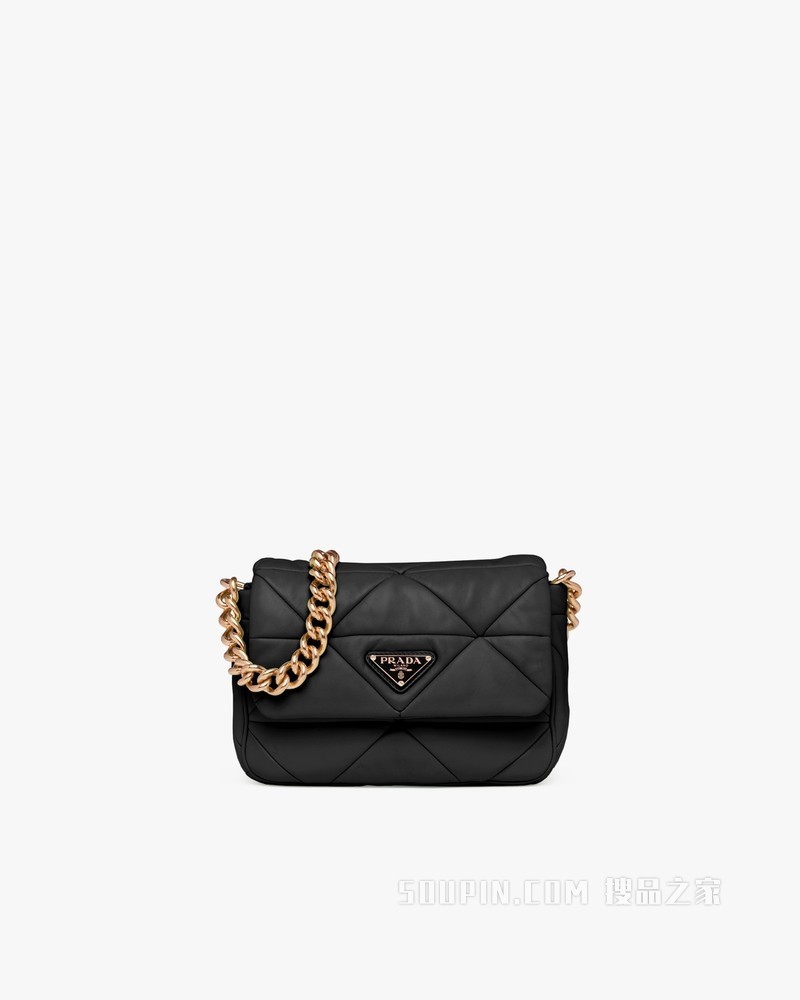小物 PRADA PRADA/普拉达】Prada System 软羊革拼缝单肩包