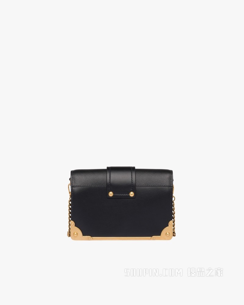 Prada Cahier 皮革单肩包