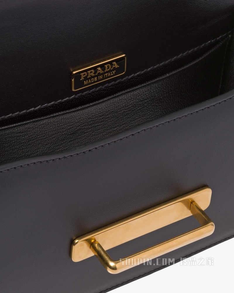 Prada Cahier 皮革单肩包