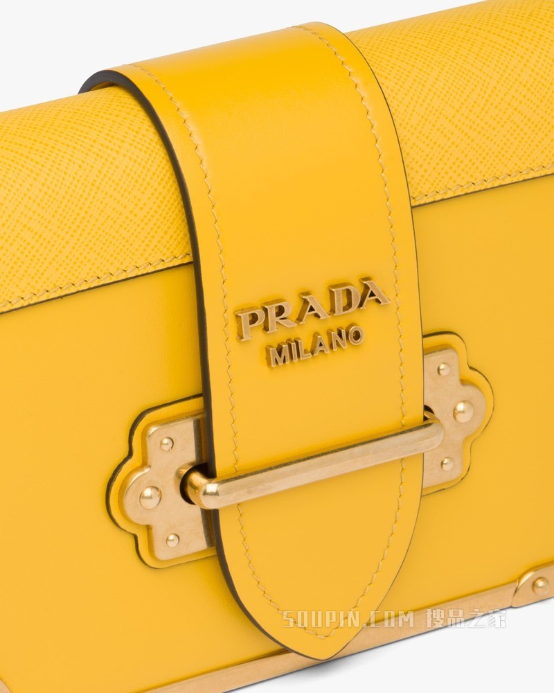 Prada Cahier 皮革单肩包