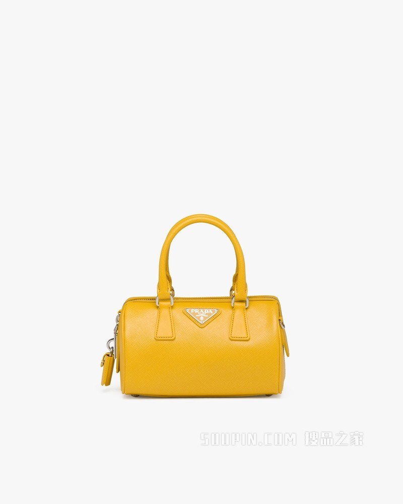 Saffiano 皮革手袋