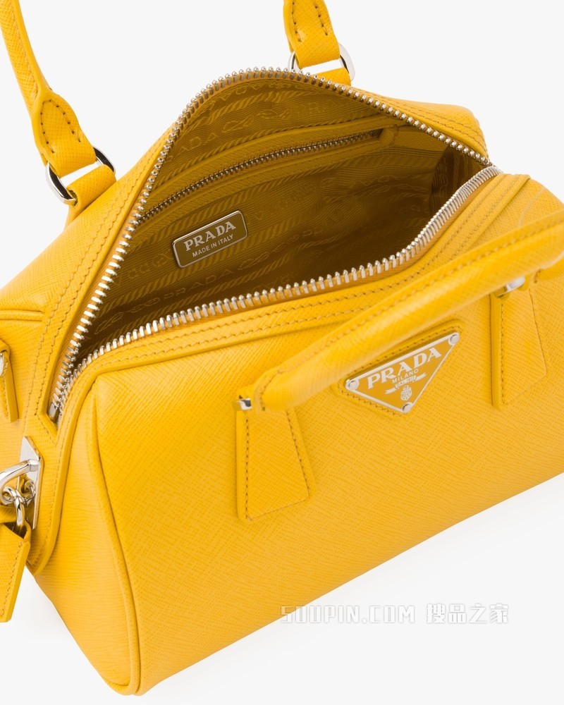 Saffiano 皮革手袋