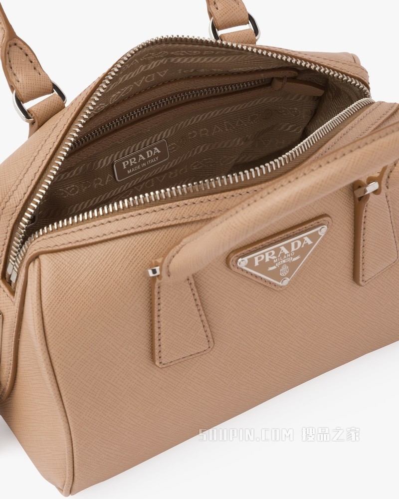 Saffiano 皮革手袋