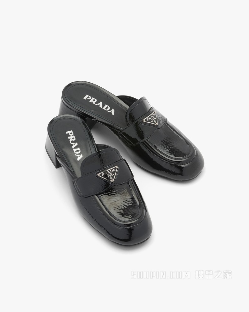漆皮穆勒鞋