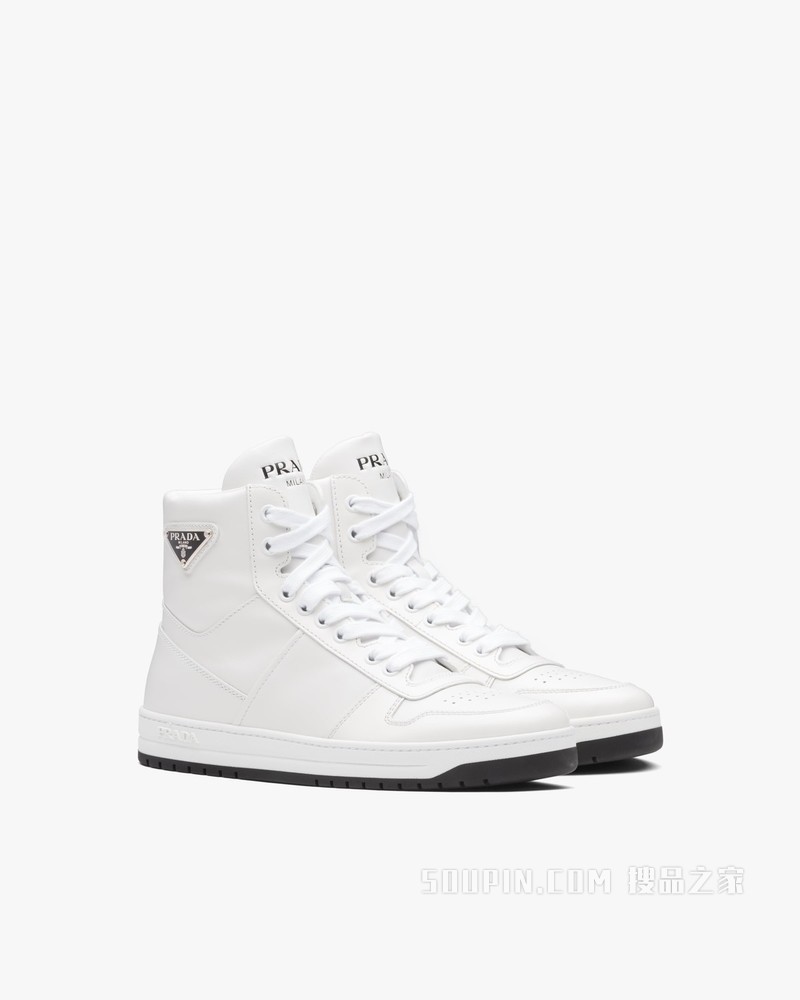 Downtown 穿孔皮革高帮运动鞋