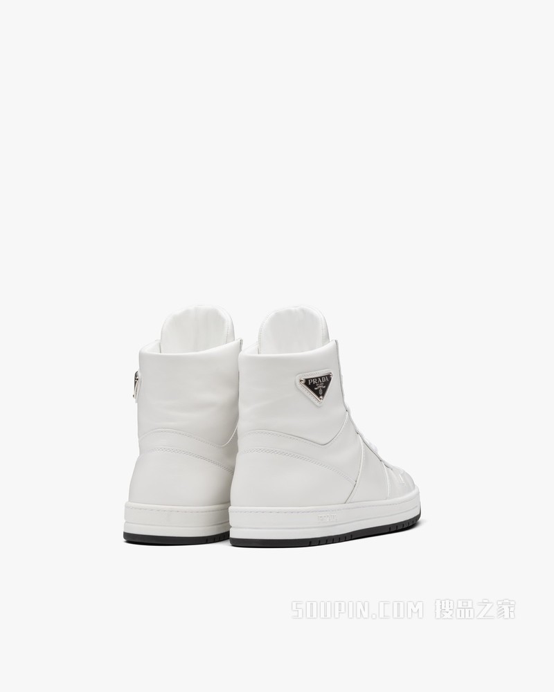 Downtown 穿孔皮革高帮运动鞋