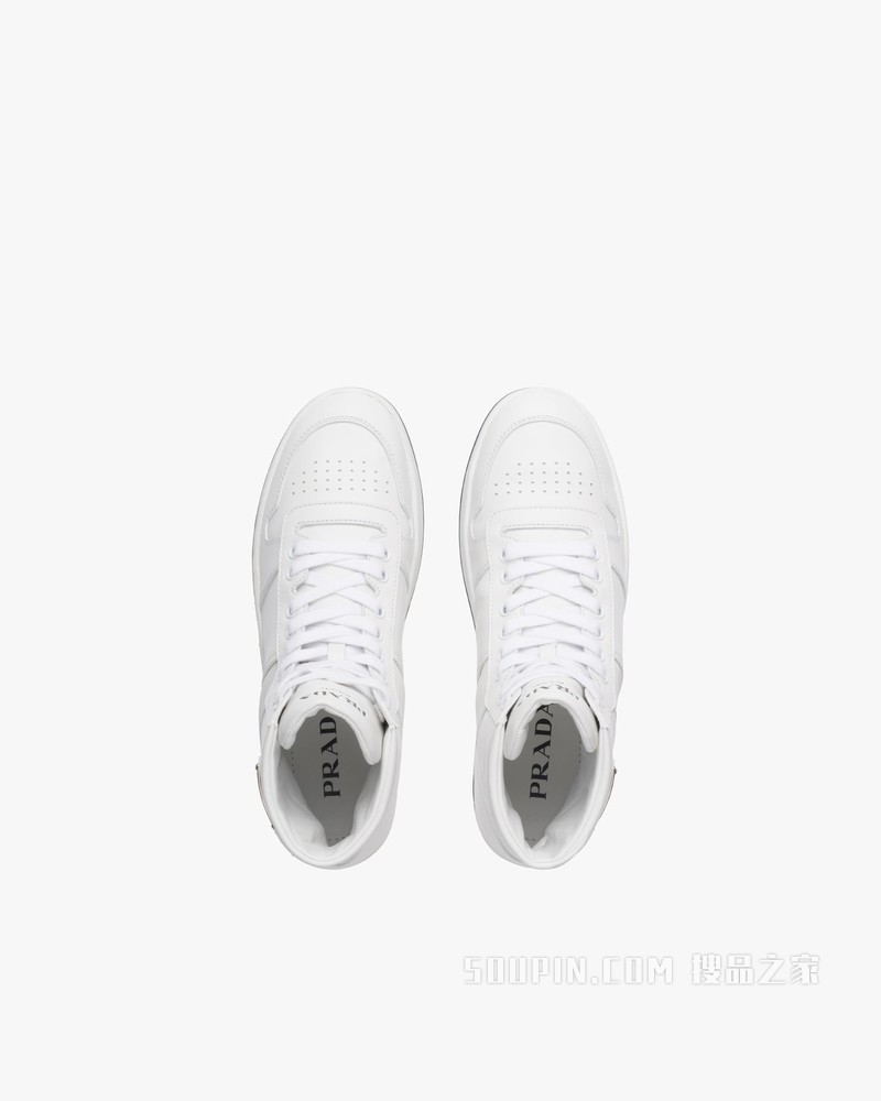 Downtown 穿孔皮革高帮运动鞋