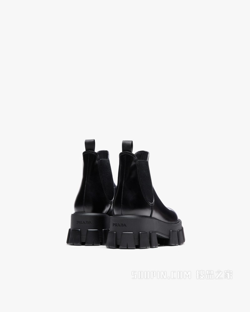 Monolith 亮面皮革切尔西靴