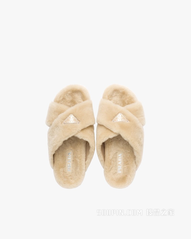 羊皮毛拖鞋