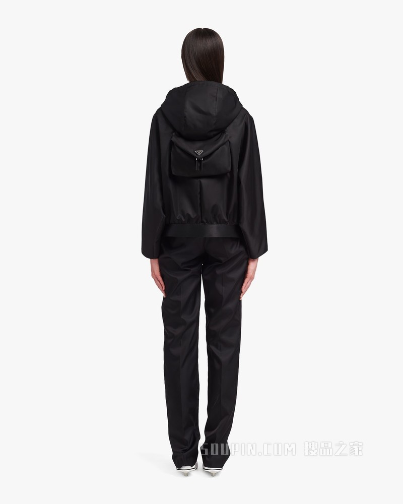 Re-Nylon 再生尼龙华达呢兜帽式夹克