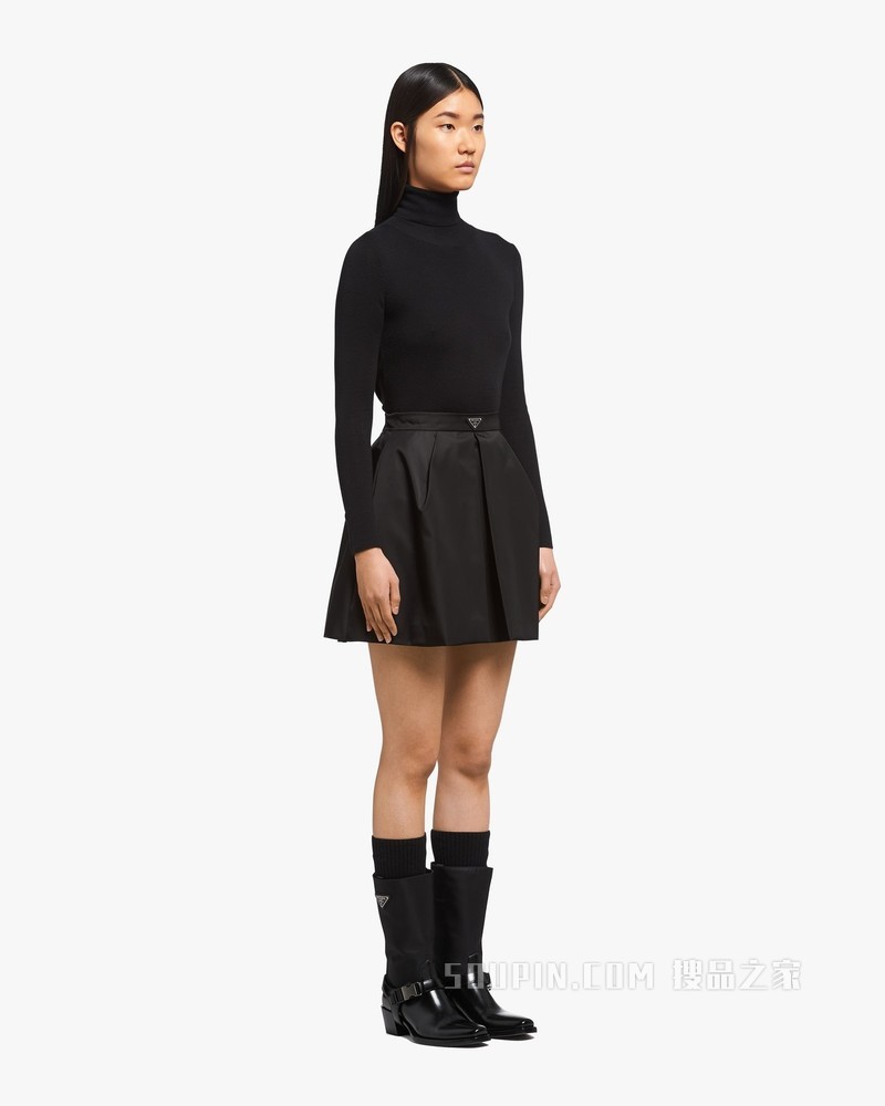 Re-Nylon 再生尼龙迷你半身裙