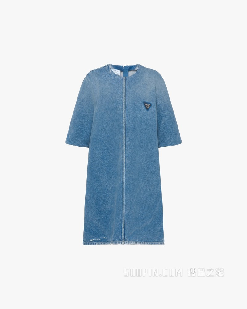 Organic 牛仔迷你连衣裙