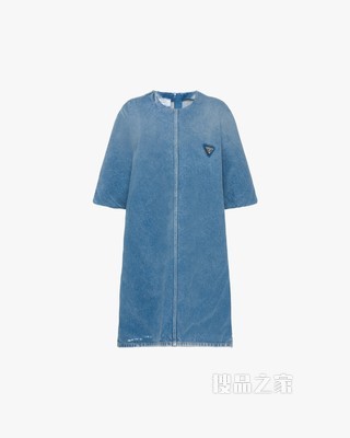 Organic 牛仔迷你连衣裙