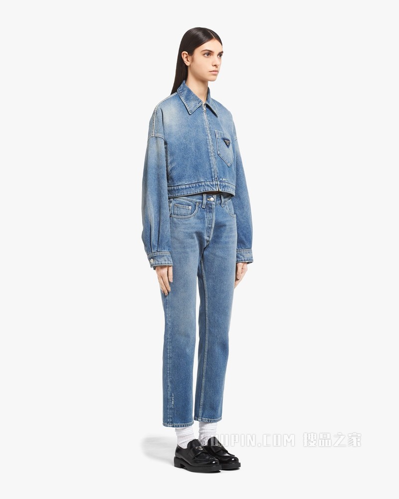 Organic牛仔短裁夹克
