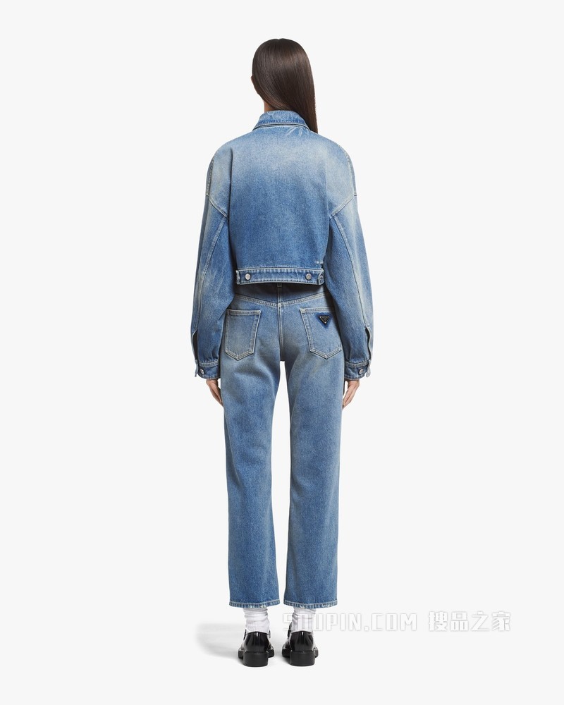 Organic牛仔短裁夹克