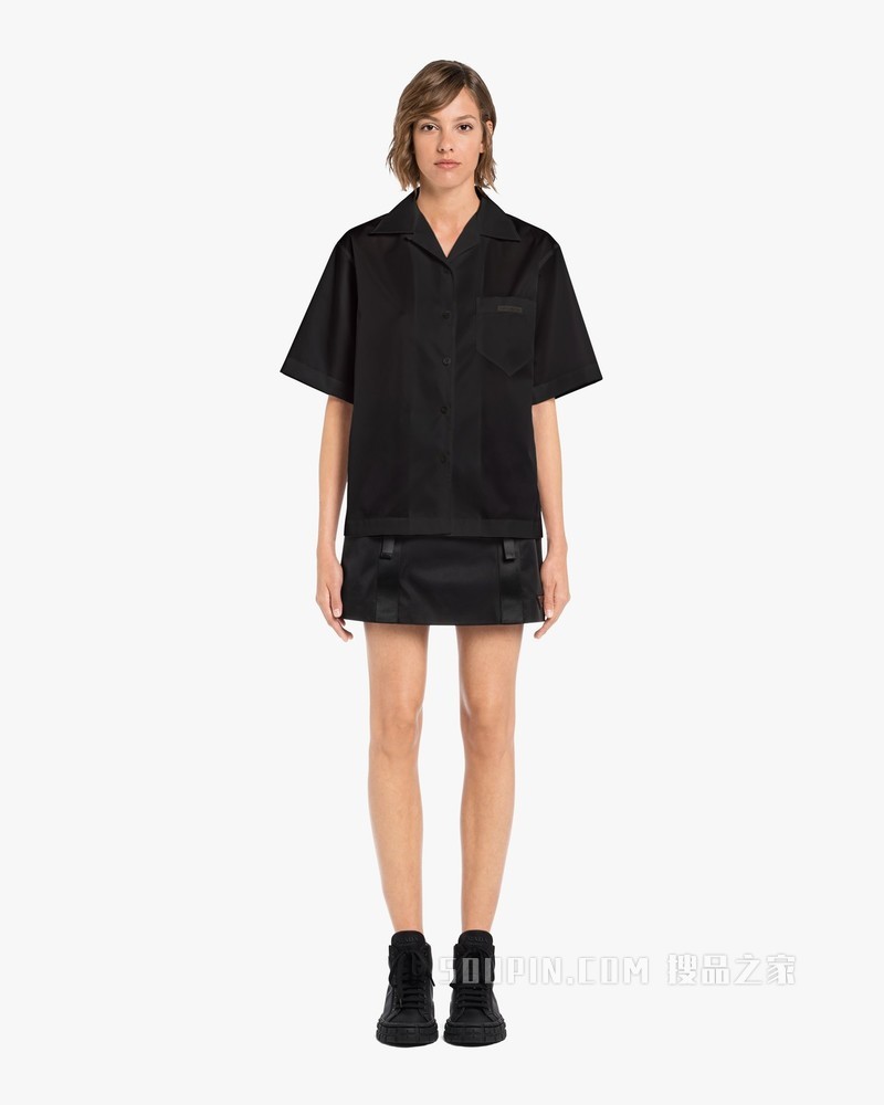 Re-Nylon再生尼龙华达呢短袖衬衫