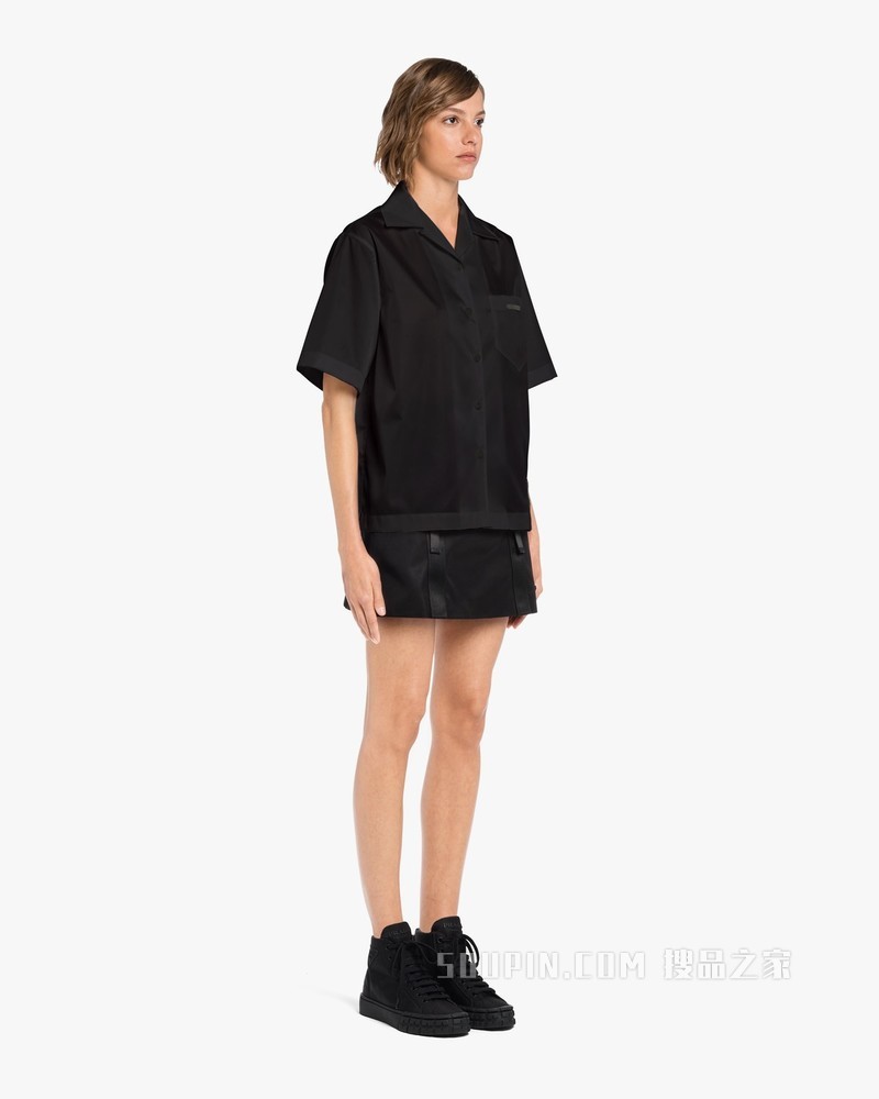 Re-Nylon再生尼龙华达呢短袖衬衫
