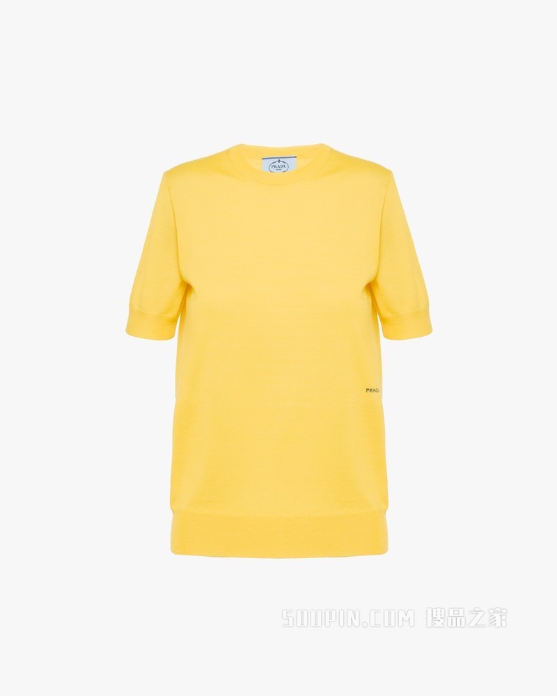 精梳羊毛圆领毛衣