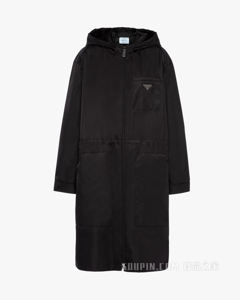 再生尼龙华达呢大衣