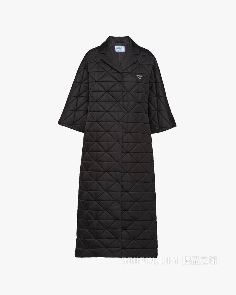 Re-Nylon 再生尼龙华达呢绗缝大衣