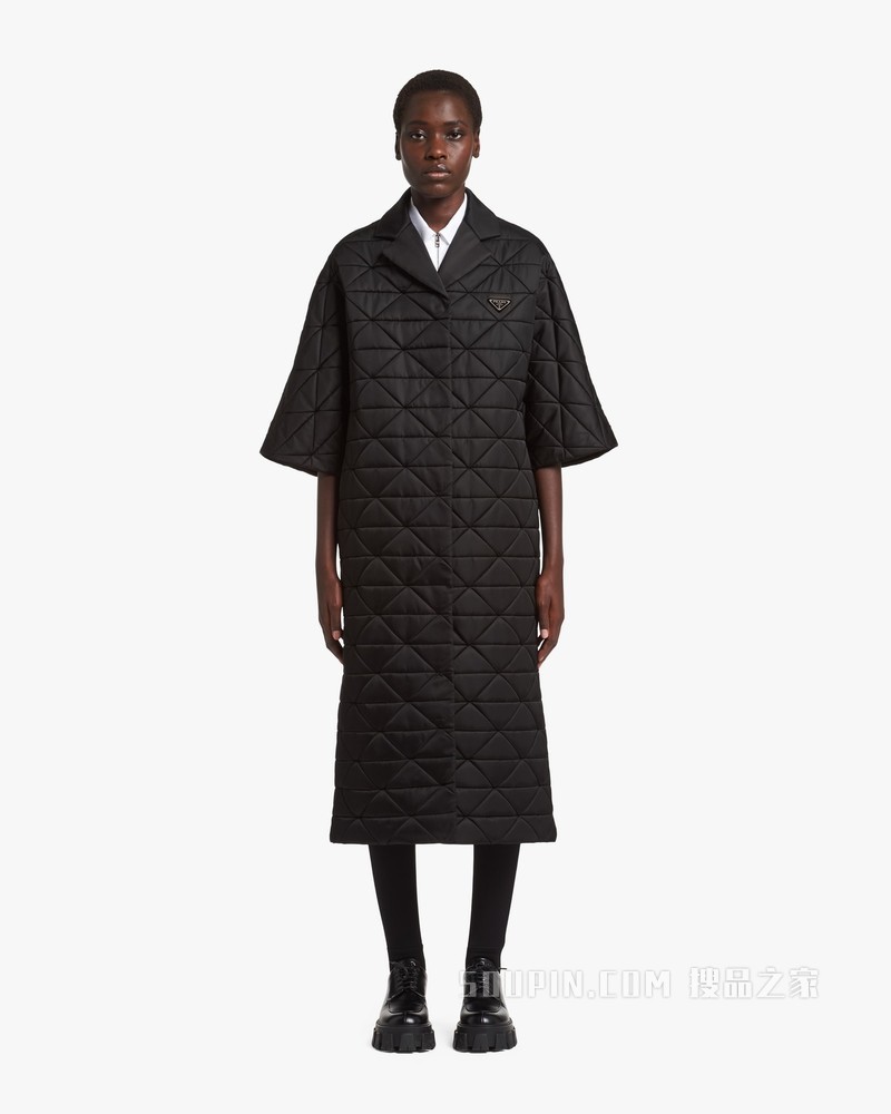 Re-Nylon 再生尼龙华达呢绗缝大衣