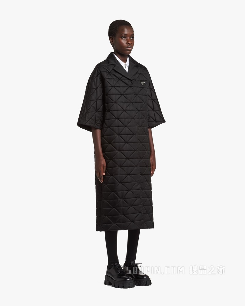 Re-Nylon 再生尼龙华达呢绗缝大衣