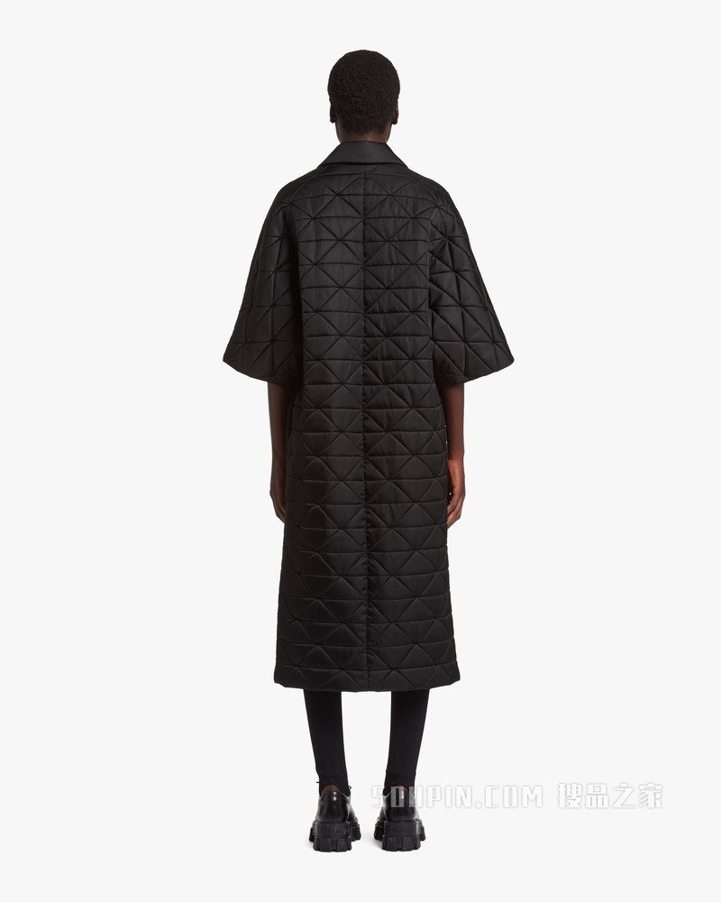 Re-Nylon 再生尼龙华达呢绗缝大衣