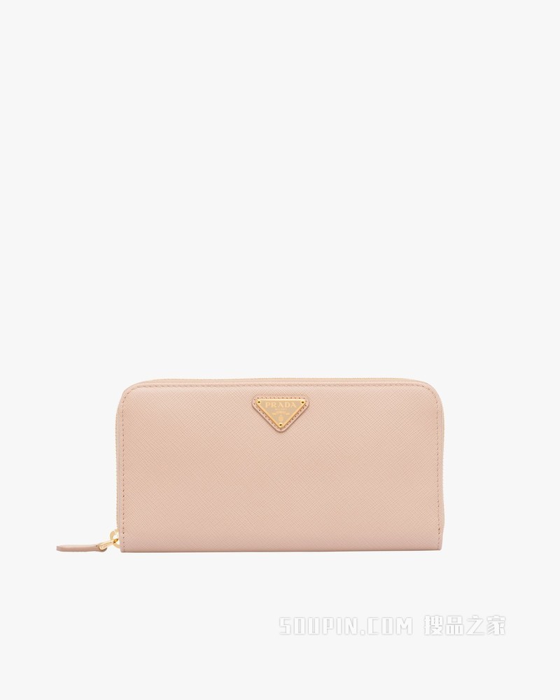 大号Saffiano 皮革长钱夹