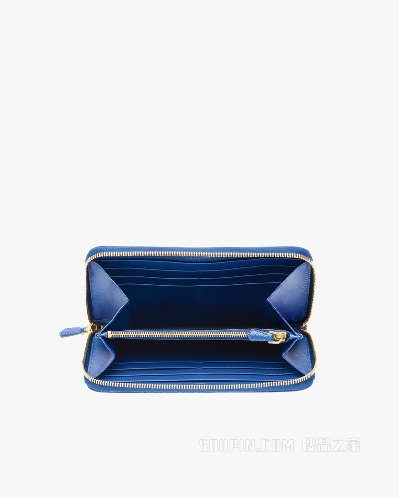 皮革长钱夹