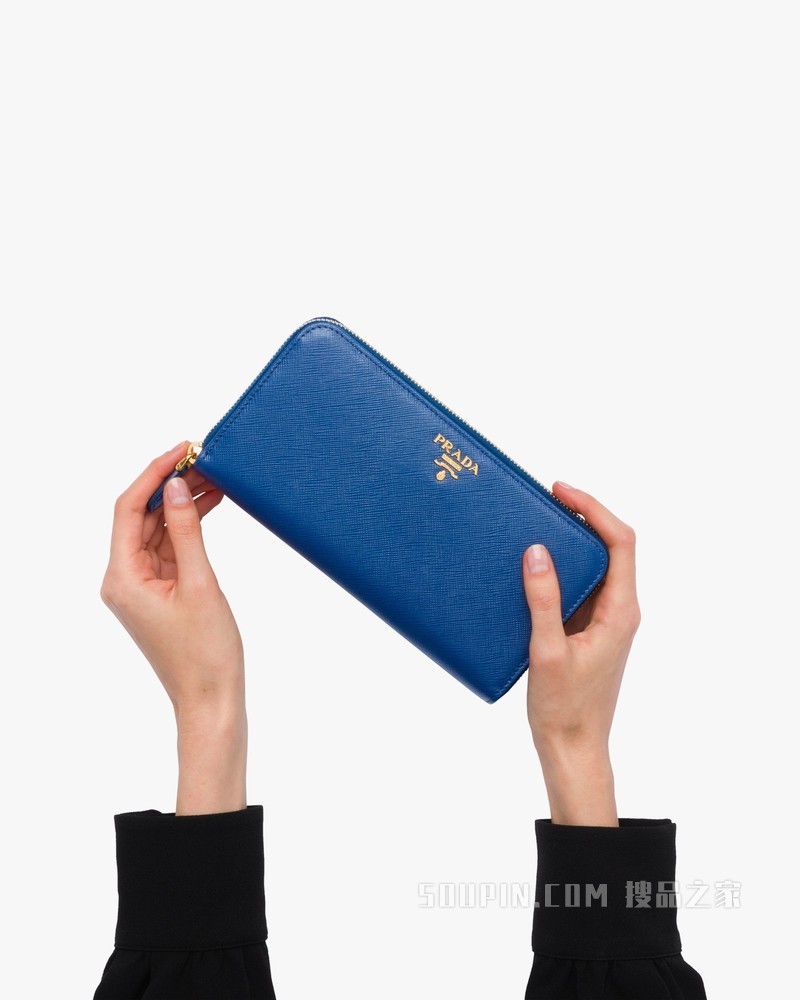 皮革长钱夹