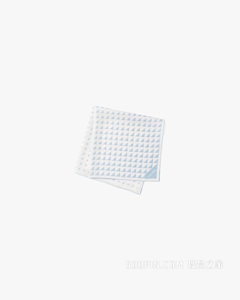 印花斜纹布围巾