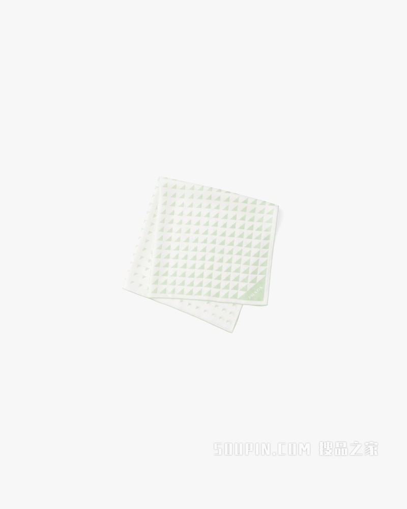 印花斜纹布围巾
