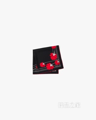 印花斜纹布围巾