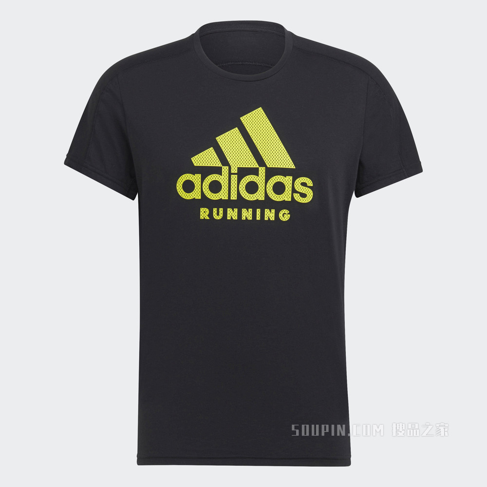 RUN LOGO TEE M 夏季跑步运动短袖T恤