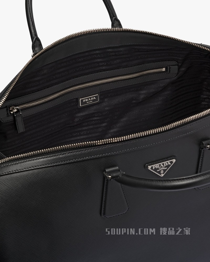 Saffiano 皮革旅行袋
